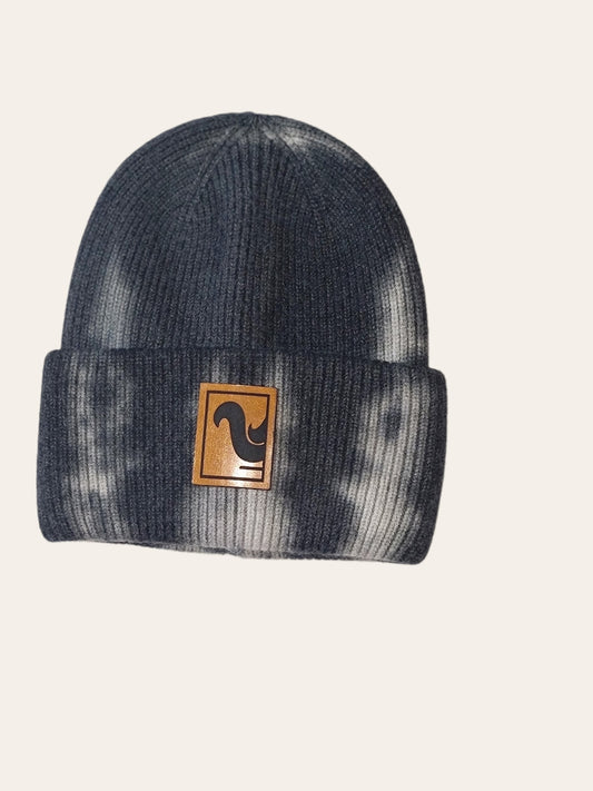 Black Tie-Dye Cashmere Skully