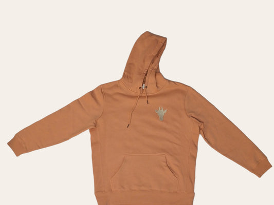 Salmon Giraffe Logo Hoodie