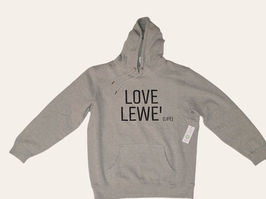 Classic Grey "Love Lewe" Hoodie